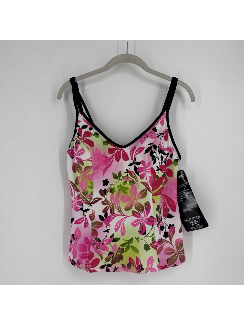 Miraclesuit tankini top 16 floral slimming tummy control resort swimsuit beach